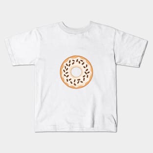 White Donut and Chocolate Sprinkles Kids T-Shirt